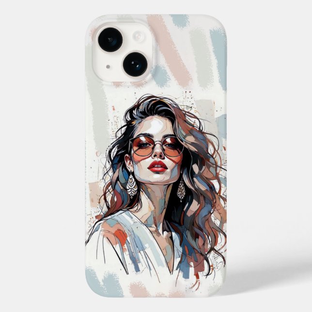 AMITA | Soft Pastel Art Woman Phone Cases (Verso)