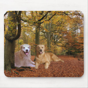 Amizade Mousepad do golden retriever