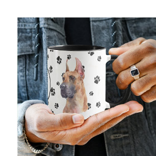 Amo Minha Grande Caneca Pawprint Mug