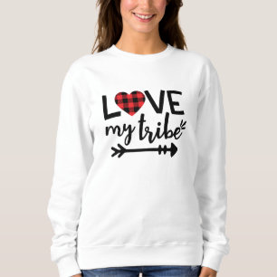 Amo Minha Tribo, Xadrez Vermelha, Camiseta