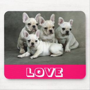 Amo o cachorro fofo do Bulldog Francês Mousepad