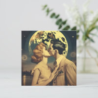 Amo-te à lua, poster de viagens personalizável