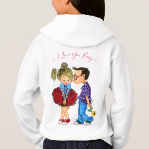 Amo-Te Bebê - Casal Romântico Bonito - Beijo