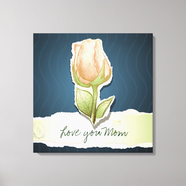 Amo-te mãe, canvas (Frente)