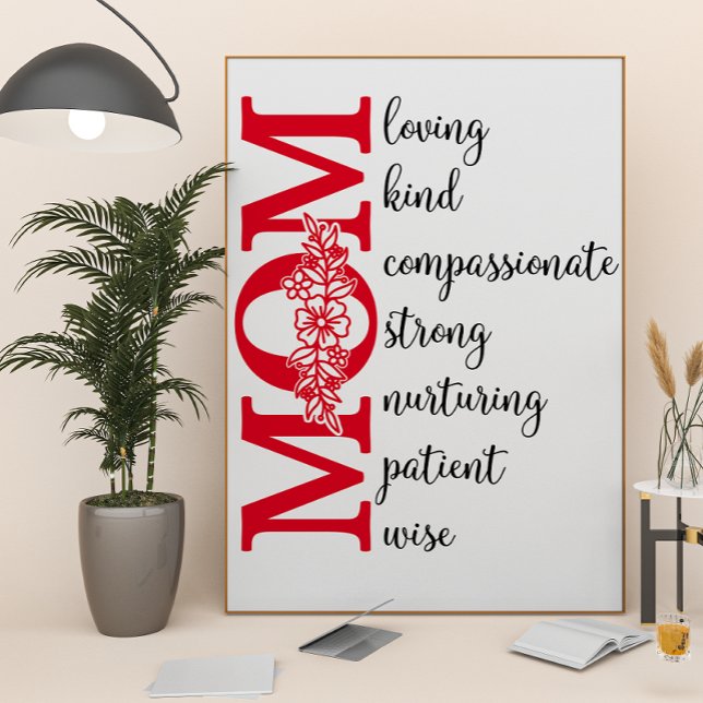 Amo-te, mãe.traços de caractere Poster (Criador carregado)