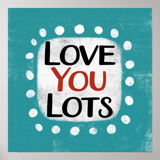 Amo-Te Muito Poster Wall Art (Frente)
