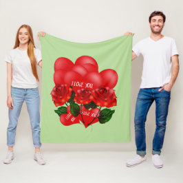 Amo-te o cobertor de pulso