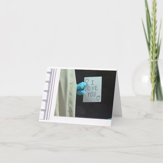 Amo-Te Um Cartão De Quarentena (Frente)