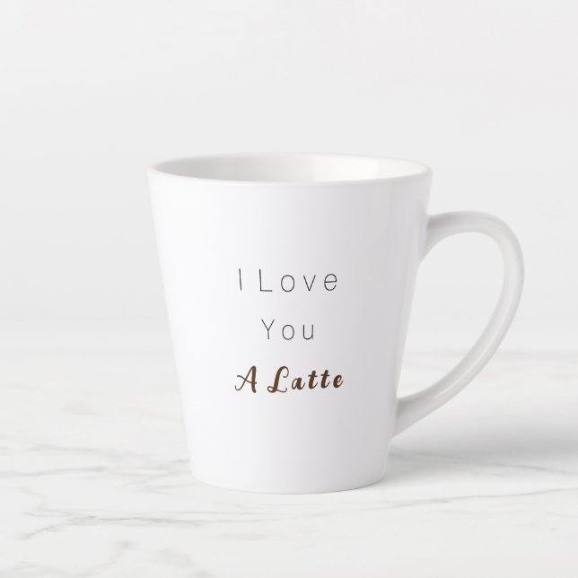 Amo-te uma caneca latta (Direita)