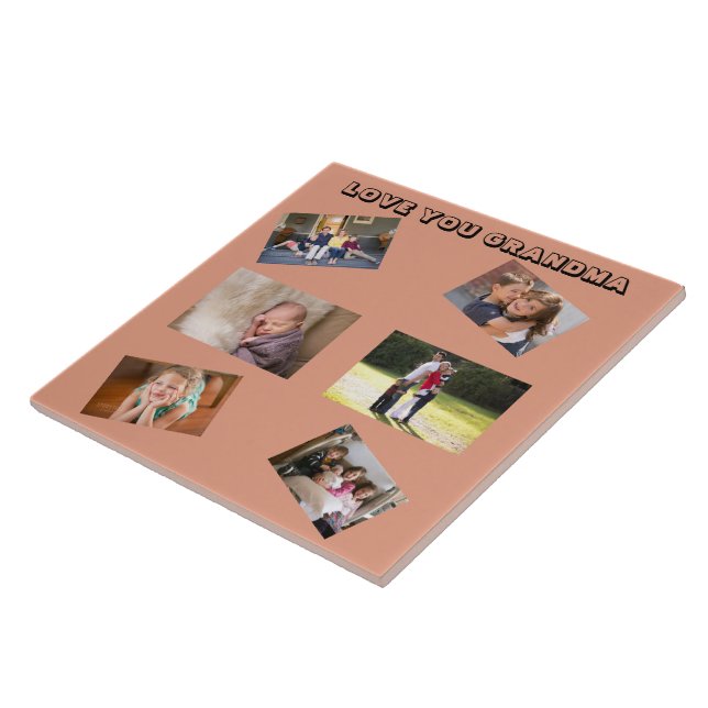 Amo-Te Vovó Chic Sans Serif 6 Fotos Arruinadas (Lateral)