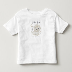 Amo Você até a Lua e Rugido Camiseta Infantil de D