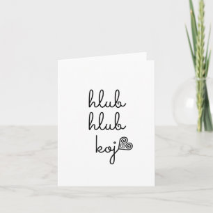 AMO VOCÊ   Cartão inspirado na Hmong