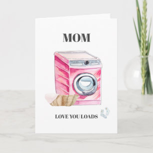 Amo Você Demais Cartão Divertido de Dia das Mães