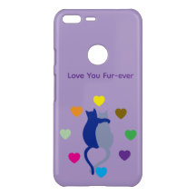 Amo Você Para Sempre Capinha de Celular para Gato