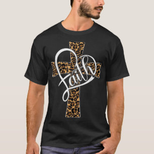 Amor À Fé Camisetas Religiosa Cristã Leopard Che
