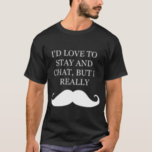 Amor a permanecer mas bigode de I para camisetas