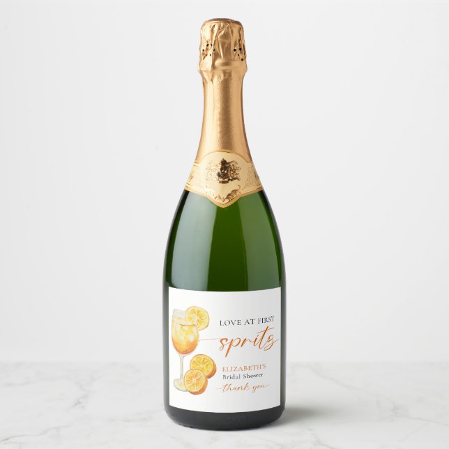 Amor à Primeira Brindada Chá de Noiva Aperol Perso (Frente)