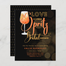 Amor à Primeira SPRITZ Festa de Noivado Laranja Mo