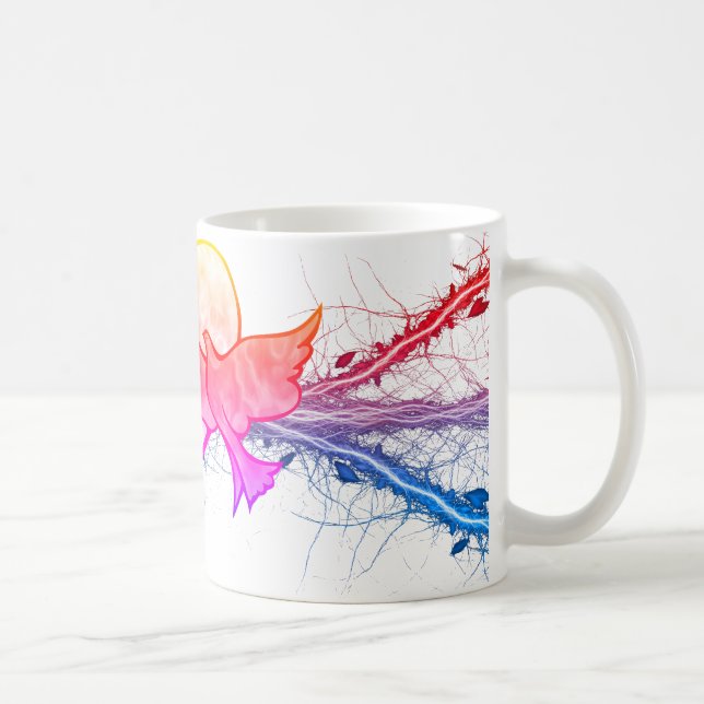 Amor à primeira vista caneca Coração cercado por p (Direita)