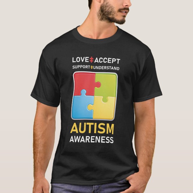 Amor Aceite Suporte Autismo Camisa Autismo (Frente)