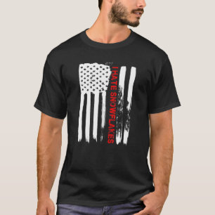 Amor América Eu Odeio Flocos De Neve T Camisa Engr