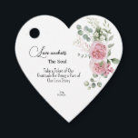 Amor Ancora a Alma Etiqueta de Favor de Casamento<br><div class="desc">Expresse sua gratidão com nossa etiqueta de lembrança de casamento elegante "O Amor Ancora a Alma". Este design lindamente elaborado apresenta uma delicada grinalda floral em aquarela, adornada com rosas cor-de-rosa, flores de peônia e galhos verdes de eucalipto. Perfeito para adicionar um toque de romance ao seu dia especial. Personalize...</div>