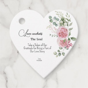 Amor Ancora a Alma Etiqueta de Favor de Casamento 