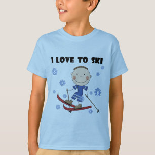 Amor ao esqui - camiseta e presentes do menino