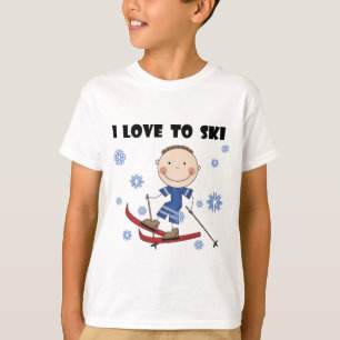Amor ao esqui - camiseta e presentes do menino