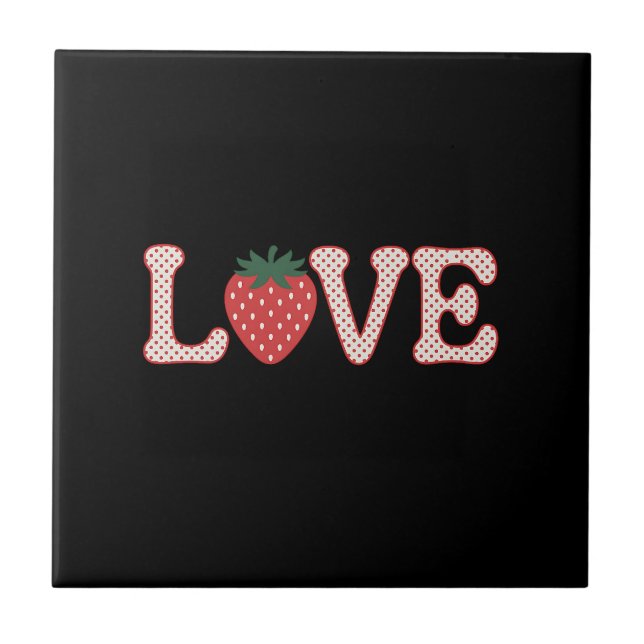 AMOR - AZULEJO VERMELHO E PRETO (Frente)