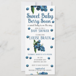 Amor Bebê Berry Logo Convite Para Chá de fraldas