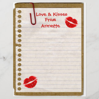 Amor & Beijos De... Cabeçalho Bonito