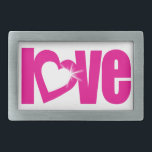 "amor" brilho branco cor-de-rosa cinta<br><div class="desc">Slogan amoroso,  projetado exclusivamente por Sarah Trett.</div>