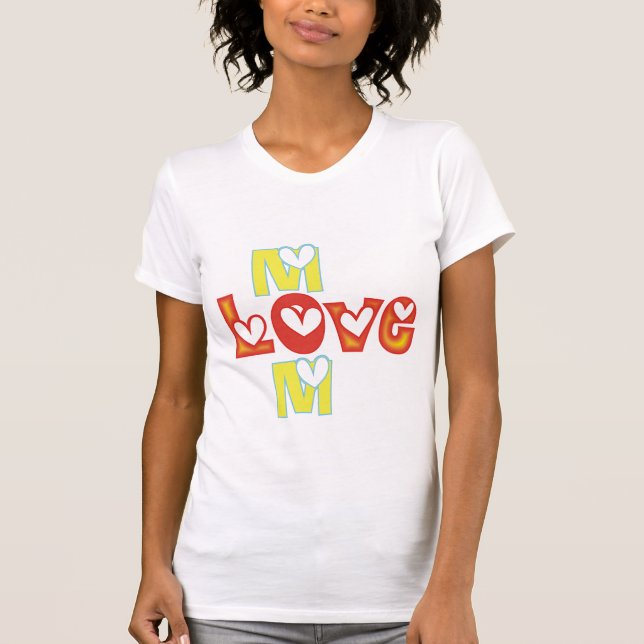 Amor, camisetas da mamãe (Frente)