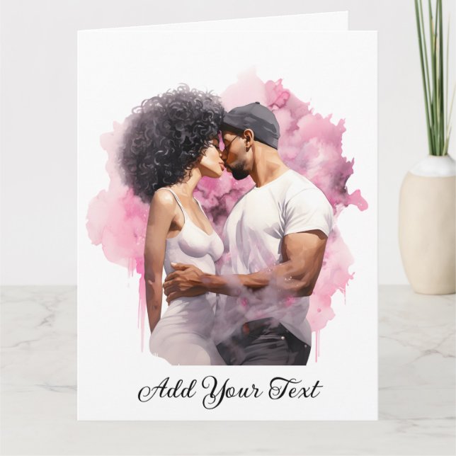 Amor - Cartão de Saudação Dobrado (Frente)