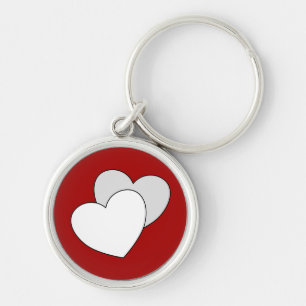 Amor - chaveiro de dois corações