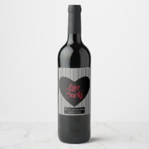Amor Cheira Rótulo de Vinho Dia de os namorados