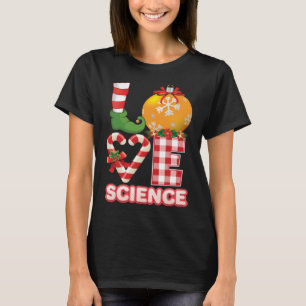 Amor Ciência Papai Noel Elfo Suéter Feio Professor
