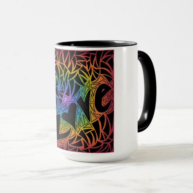 Amor com caneca de café (Frente Esquerda)