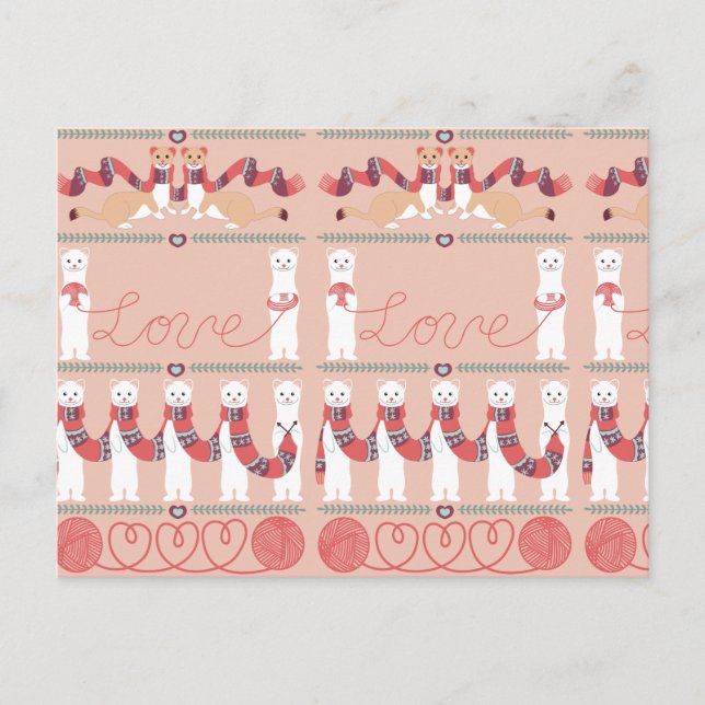 Amor com cartão postal de Erminas (Frente)