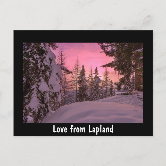Amor com cartão postal soldado da Lapland (Frente)