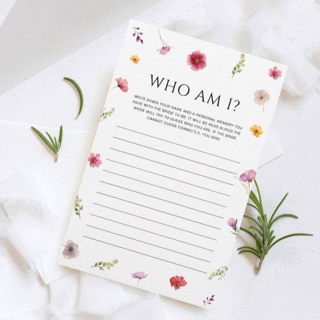 Amor com Chá de panela de Bloom Adivinha Quem Jogo (Criador carregado)