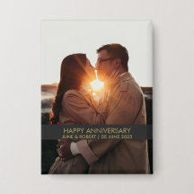 Amor com foto do aniversário moderno