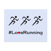 Amor com pictograma pálido azul cartão postal