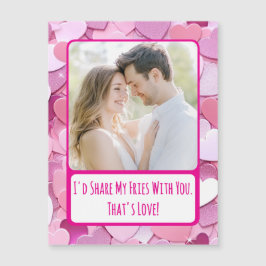 Amor Coração Confetti Compartilha Meu Cartão Magné