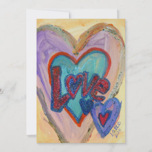 Amor Corações Familiares Convites ou Anúncios