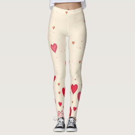 Amor, Corações, Namorados, Casamento - Leggings