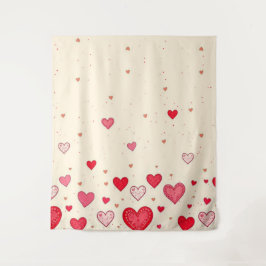 Amor, Corações, Namorados, Casamento - Tapeçaria