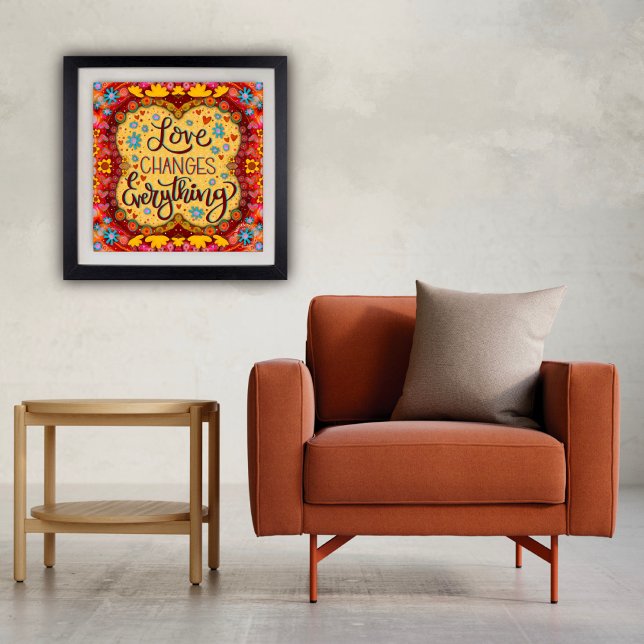 Amor Correto Muda Tudo Poster de Inspirivência (Criador carregado)