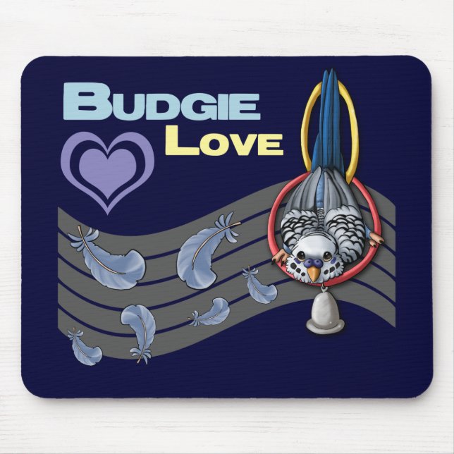 Amor "Cutie" Mousepad de Budgie (Frente)